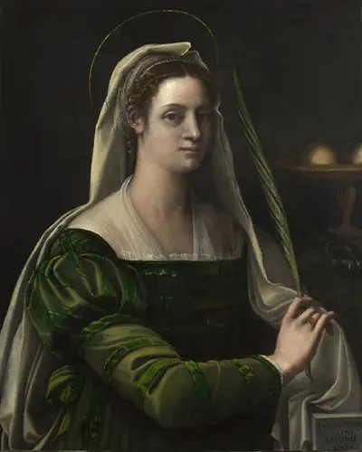 Lady as Saint Agatha Sebastiano del Piombo